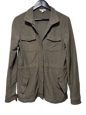 Standard James Perse Military Utility Jacket  Womens Size 2 Olive Green